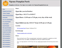 Tablet Screenshot of nipomopumpkinpatch.com